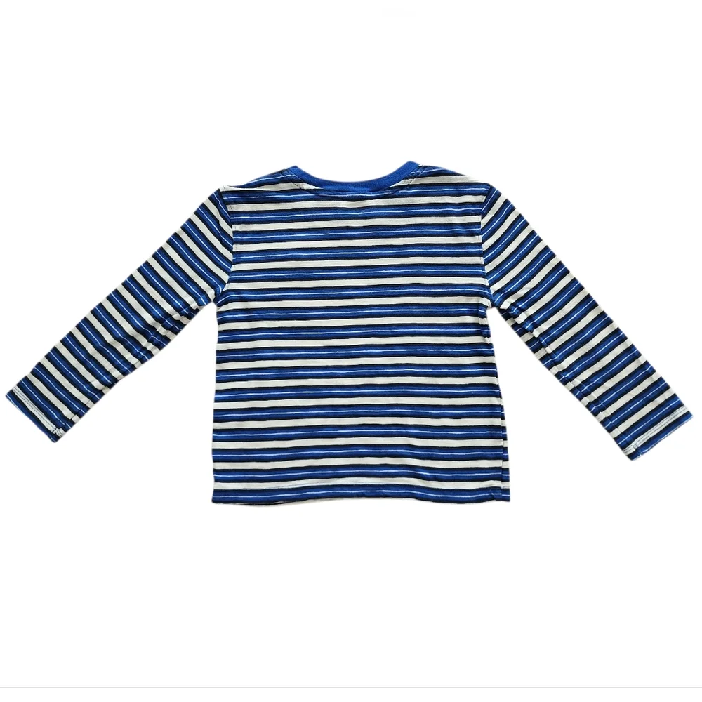 Boys Old Navy Long Sleeve Bundle | Nature & Striped Tees - Size 5T
